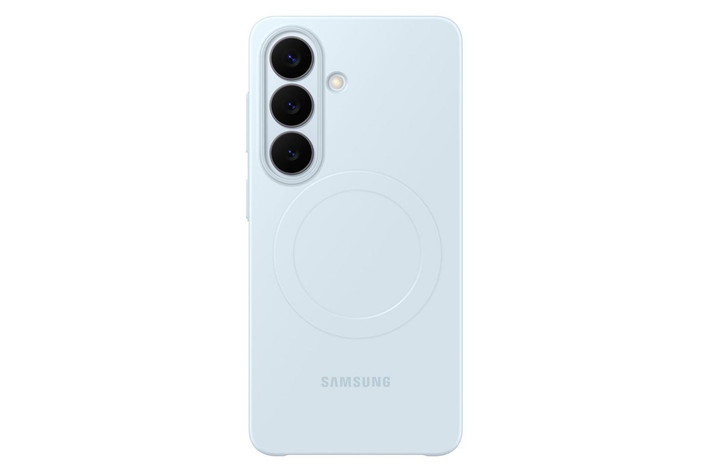 Samsung Holster – für Samsung S26, MagSafe, Silikon, Hellblau, kabelloses Laden