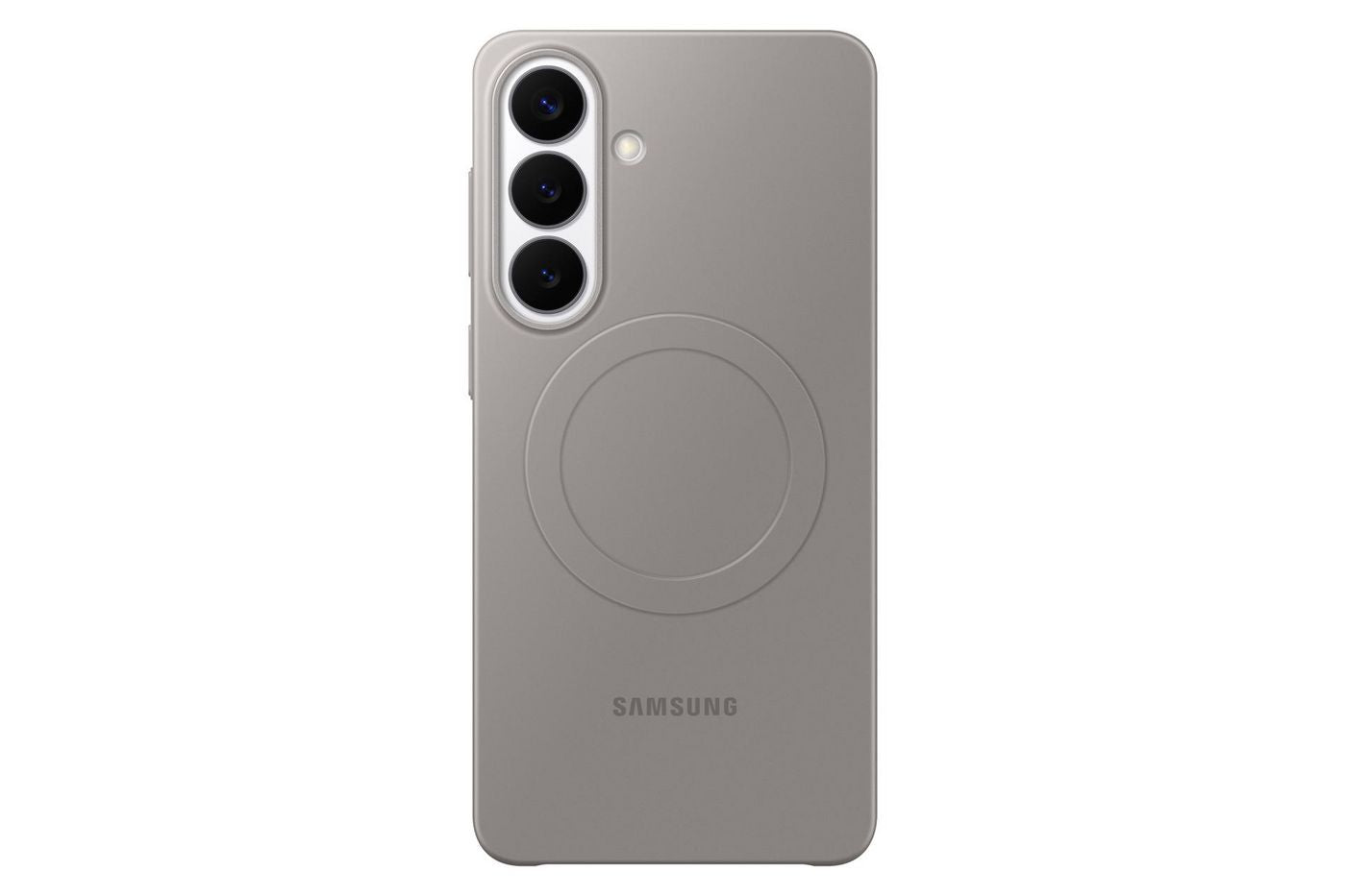 Samsung Backcover – für Samsung S26, MagSafe, Silikon, Grau