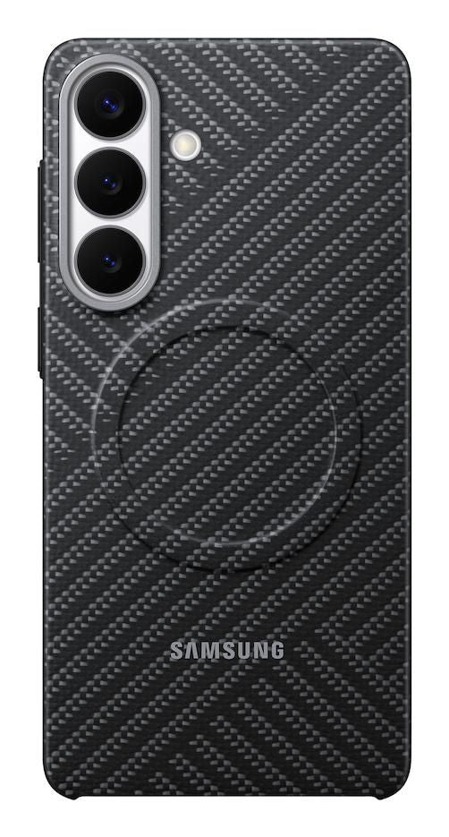 Samsung M2 Backcover – für Samsung Galaxy S26+, Dunkelgrau, Karbonfaser, kratzresistent