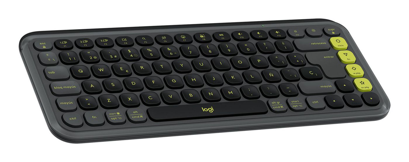 Logitech POP ICON KEYS – Mini Tastatur – Schere – Bluetooth 5,1 – QWERTY (ES) – Graphit