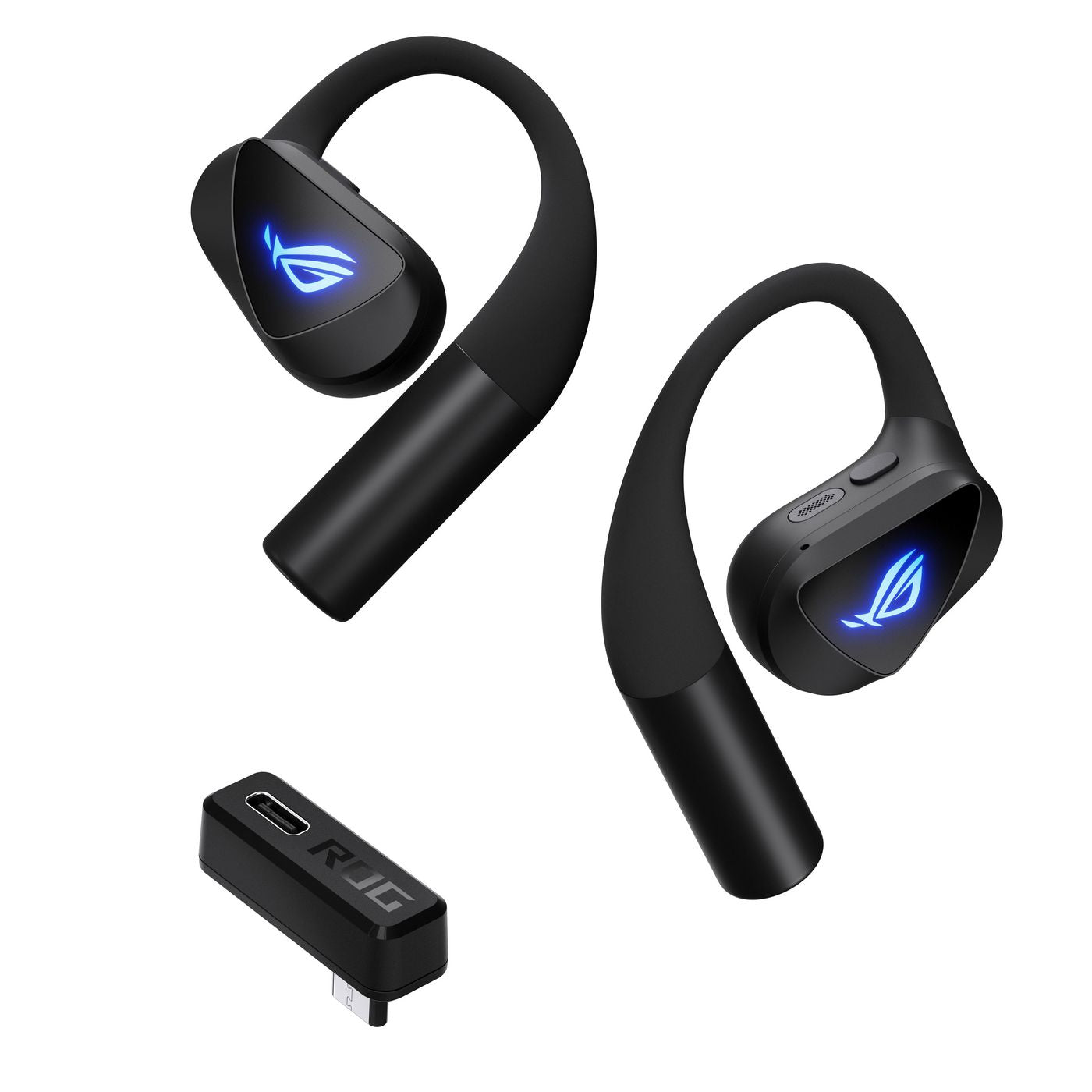 ASUS ROG Cetra Open Wireless Ohrbügel True Wireless – mit USB-C-Dongle, Schwarz, BT 6.0