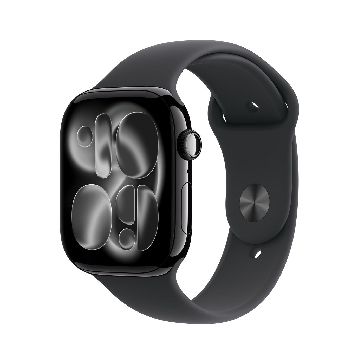 Apple Watch Series 11 46 mm GPS + Cellular – Aluminium Schwarz, Sportarmband Schwarz, S/M, 50 m, für iPhone