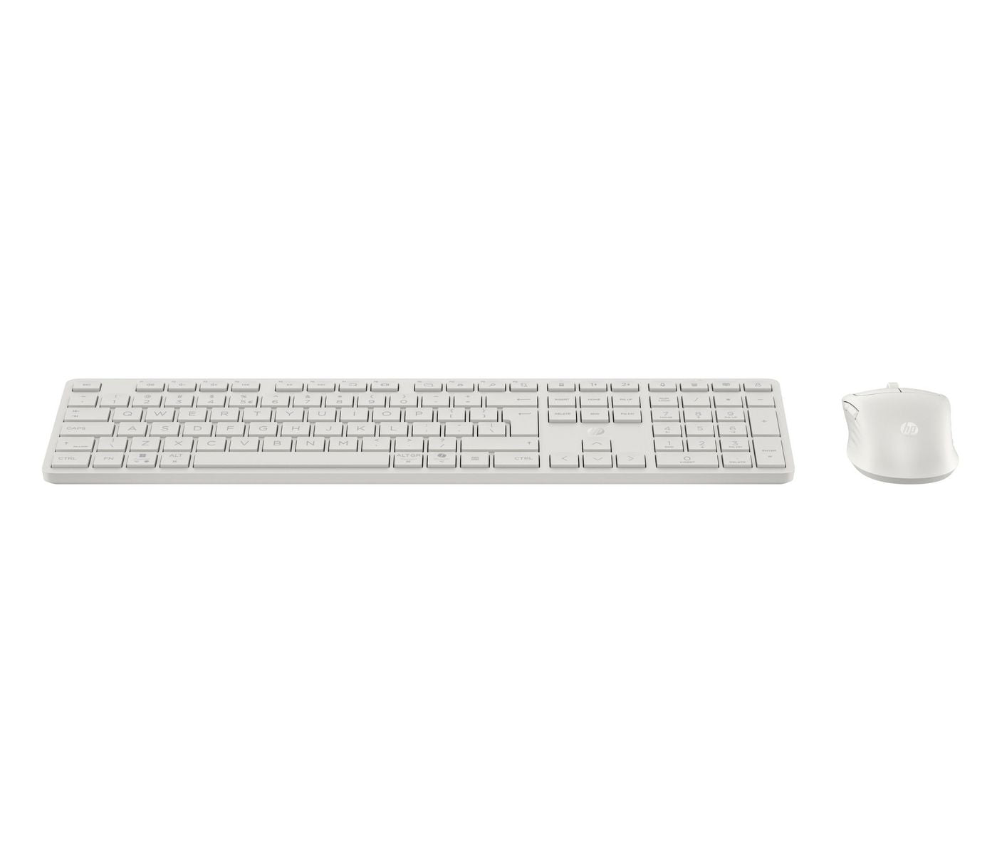 HP 495C – Tastatur- und Maus-Set – Multi-Device – Bluetooth & 2,4 GHz (USB-A Empfänger) – Leise Tasten – Weiss