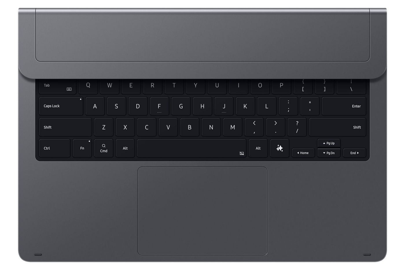 Samsung Tastatur-Case für Galaxy Tab S11 Ultra – Pogo Pin, QWERTZ (CH), mit Trackpad – Grau