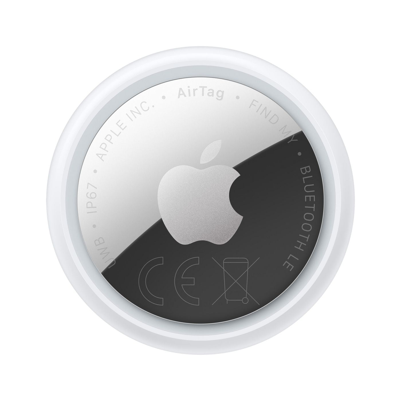 Apple AirTag – Silber, Weiss, IP67, für iPhone