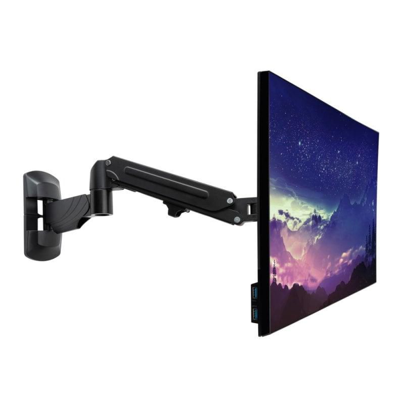 Lindy 40712 – Monitor-Wandhalterung – 13–32" – VESA 75×75/100×100 mm – bis 9 kg/Monitor – Schwarz
