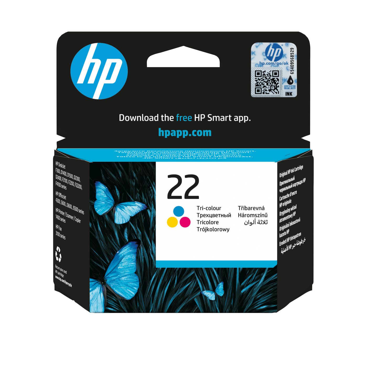 HP 22 Dreifarbig Tintenpatrone (Original) – 165 Seiten – für HP 22 – C9352AE