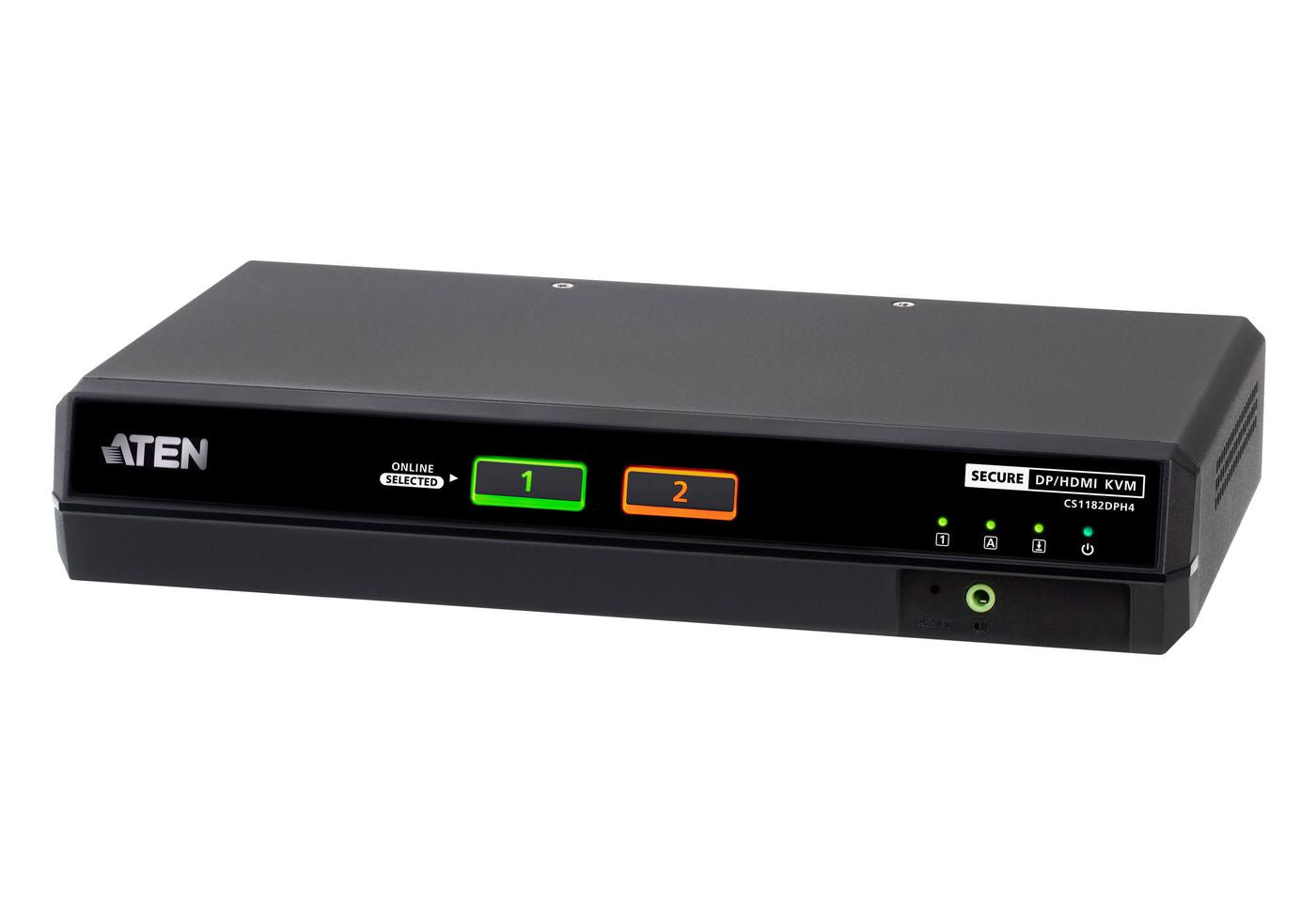 ATEN USB 5K – 2-Port DP/HDMI Sicherer KVM-Switch – 5120 × 2880/60 Hz, USB 2.0 Hub, NIAP/PP v4.0