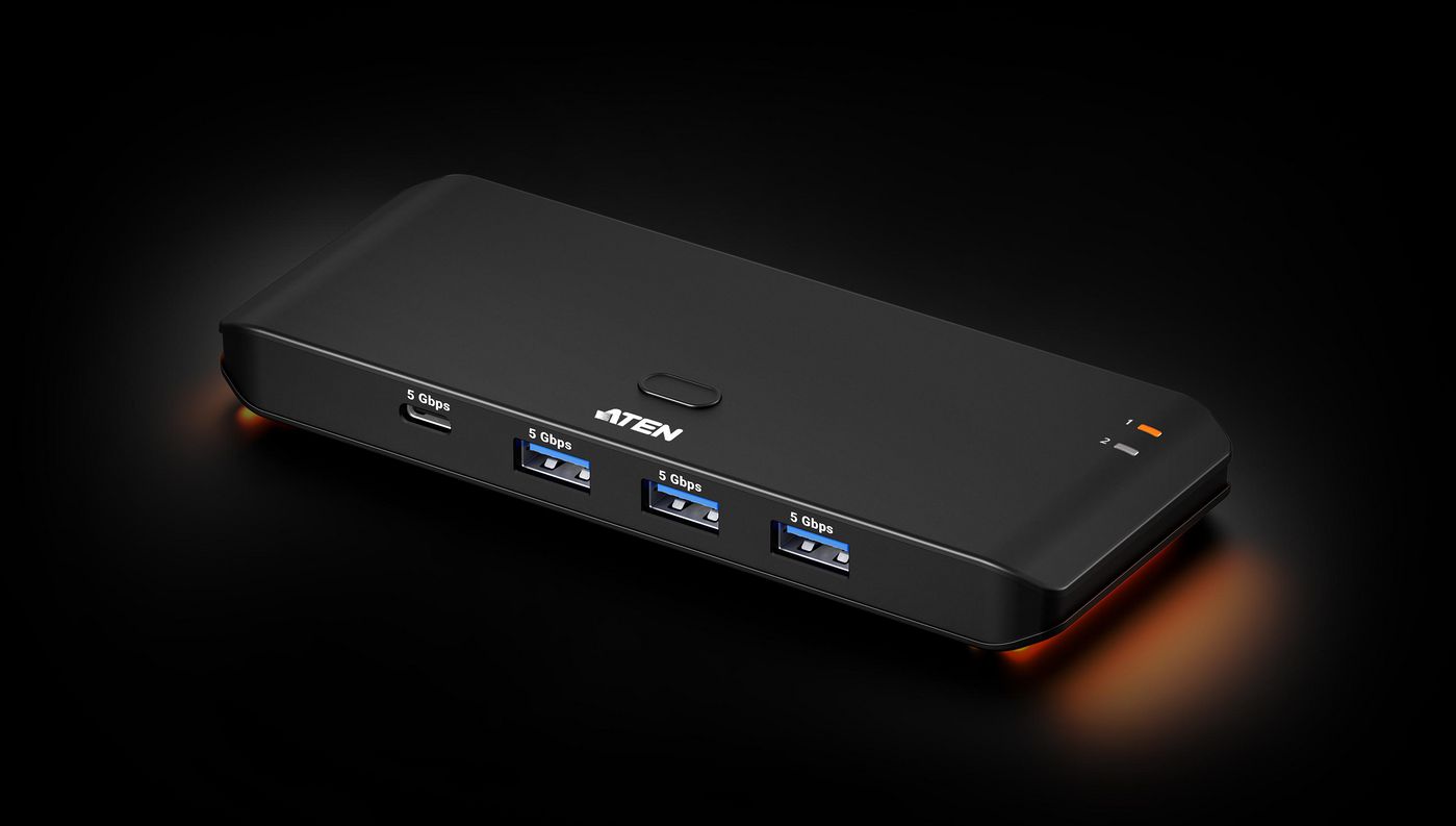 ATEN 4-Port USB 3.0 Peripherie-Sharing-Switch