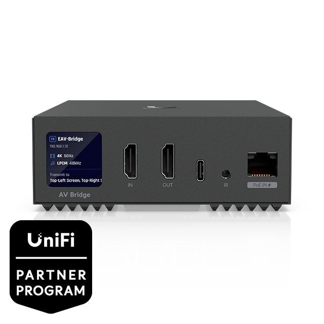 Ubiquiti PoE+ betriebener AV-over-IP – HDMI-over-IP Encoder, 4K60, PoE