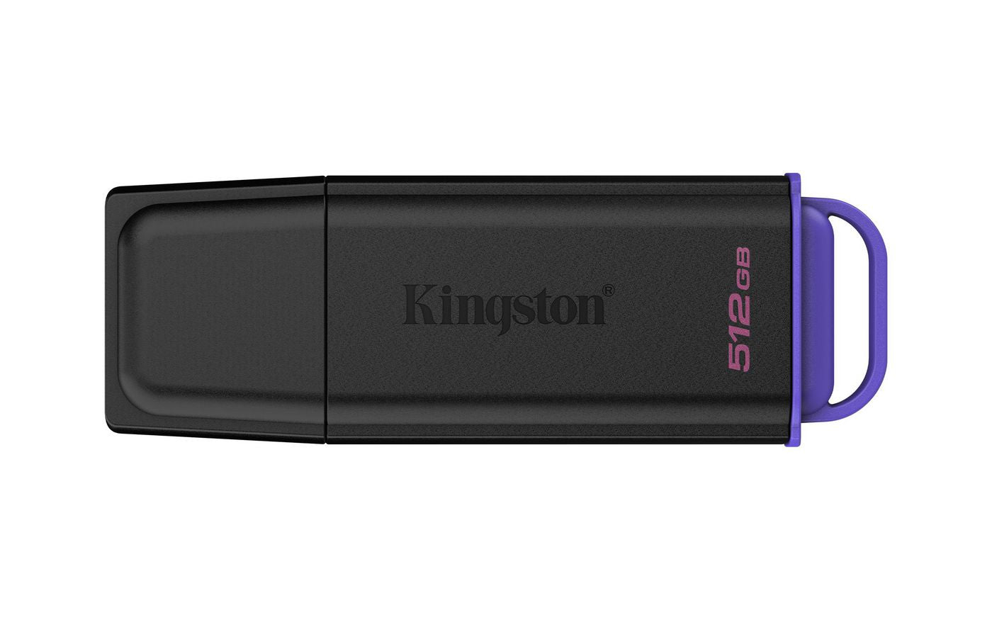 Kingston Technology Kingston DataTraveler Exodia 512 GB – USB 3.2 Gen 1 Typ A, Kappe, Schwarz/Violett