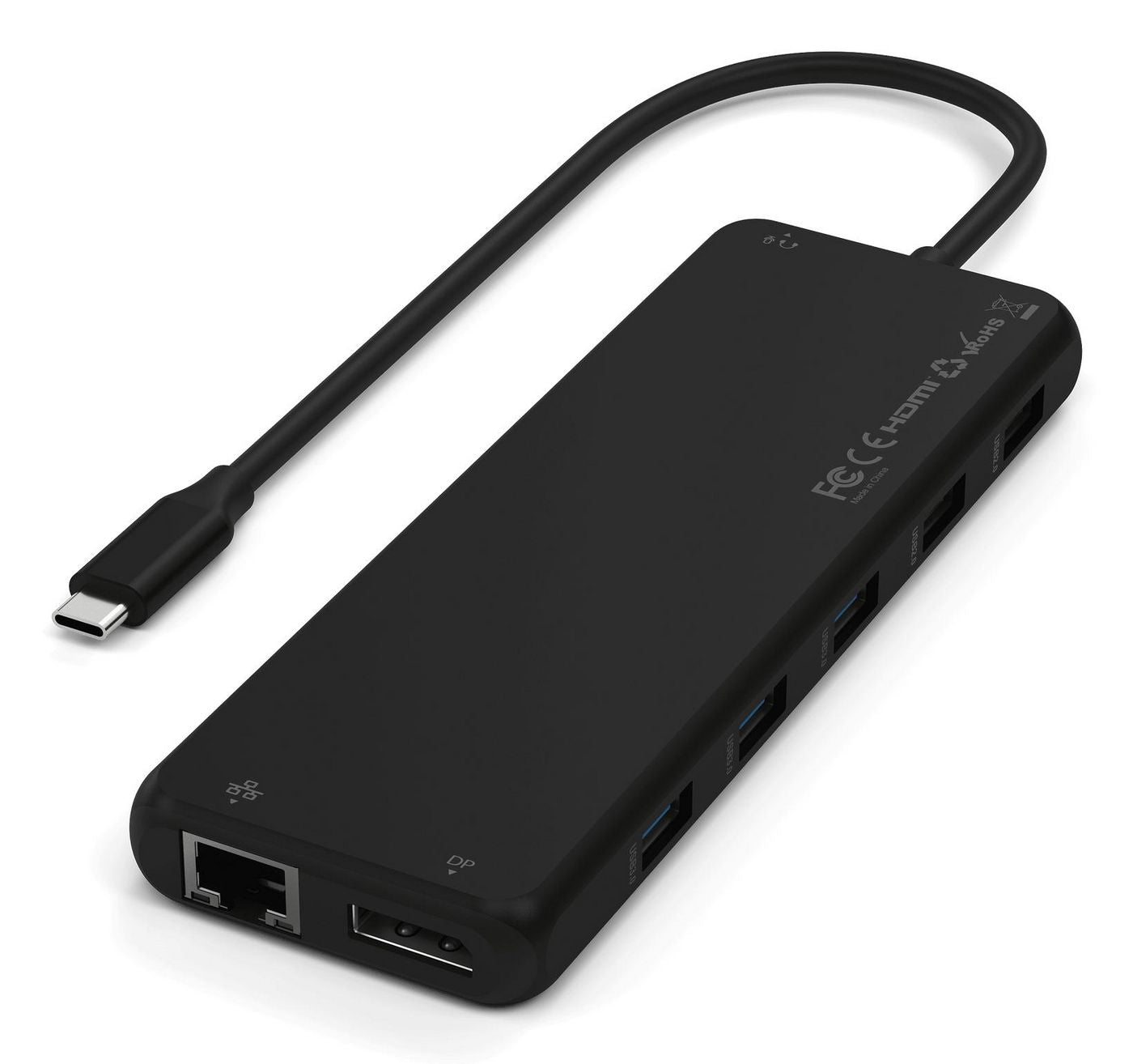 Satechi ST-P3D13K Multiport-Adapter – USB-C, 1× DP, 1× HDMI, 5× USB-A, 2× USB-C, 85 W PD, GbE