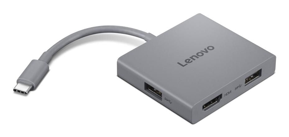 Lenovo Dockingstation – USB-C, 1× HDMI, 2× USB-A, 3,5 mm Audio, für Windows 10/11