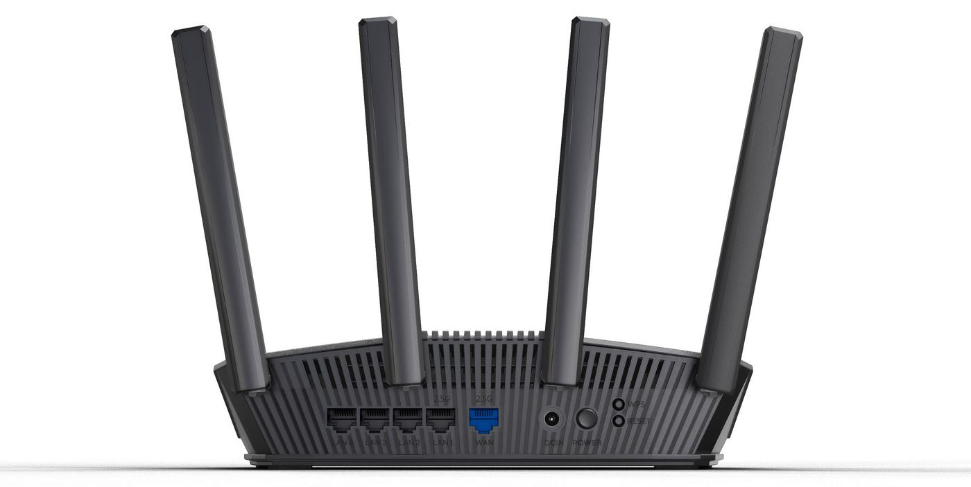 ASUS RT-BE59 Be5000 – WLAN-Router, Wi-Fi 7, Dual-Band (2,4/5 GHz), bis 5000 Mbit/s, 5x RJ-45 (1G/2,5G)