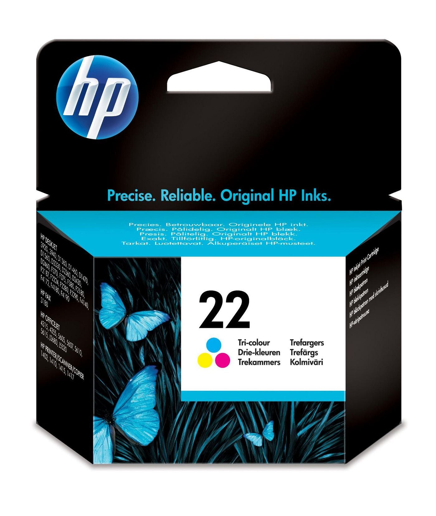 HP 22 Dreifarbig Tintenpatrone (Original) – 165 Seiten – für HP DeskJet 3940/D1530/D1560