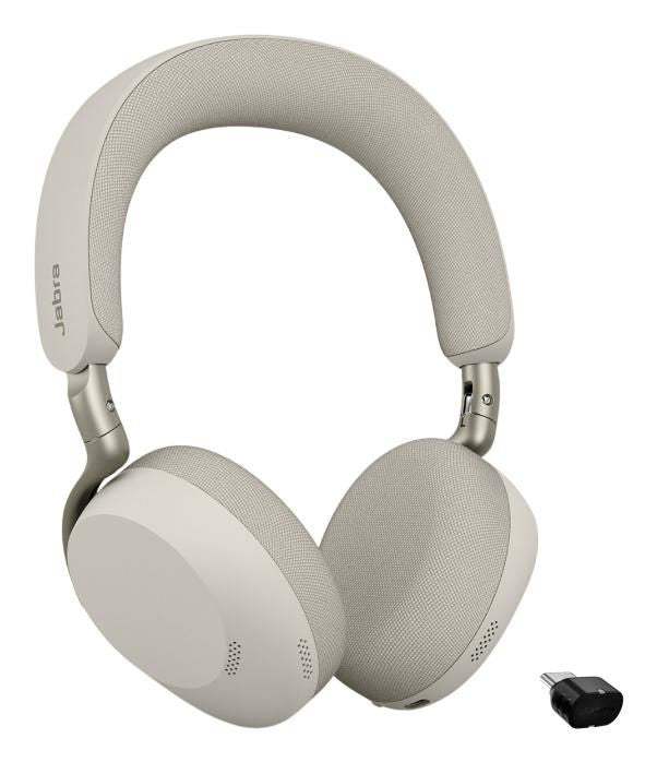 Jabra Evolve3 75 Office-Headset – MS Teams zertifiziert, mit USB-C-Dongle, Schwarz