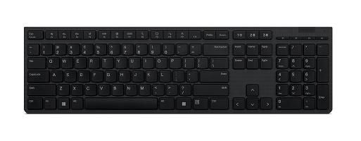 Lenovo Tastatur – Schere – Bluetooth & 2,4 GHz (USB‑A‑Empfänger) – Multi‑Device – Grau
