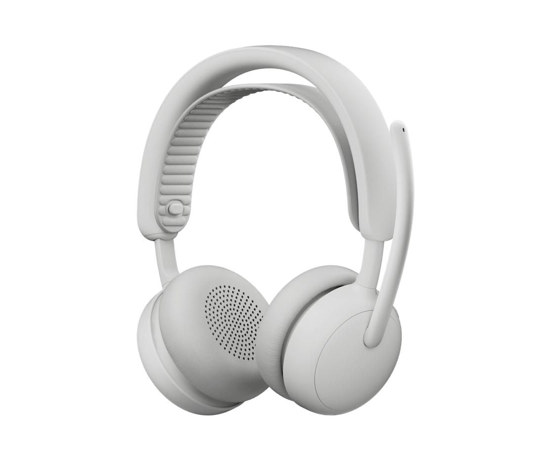 Logitech Zone Wireless 2 Office-Headset – On-Ear, Kabel + BT, Weiss
