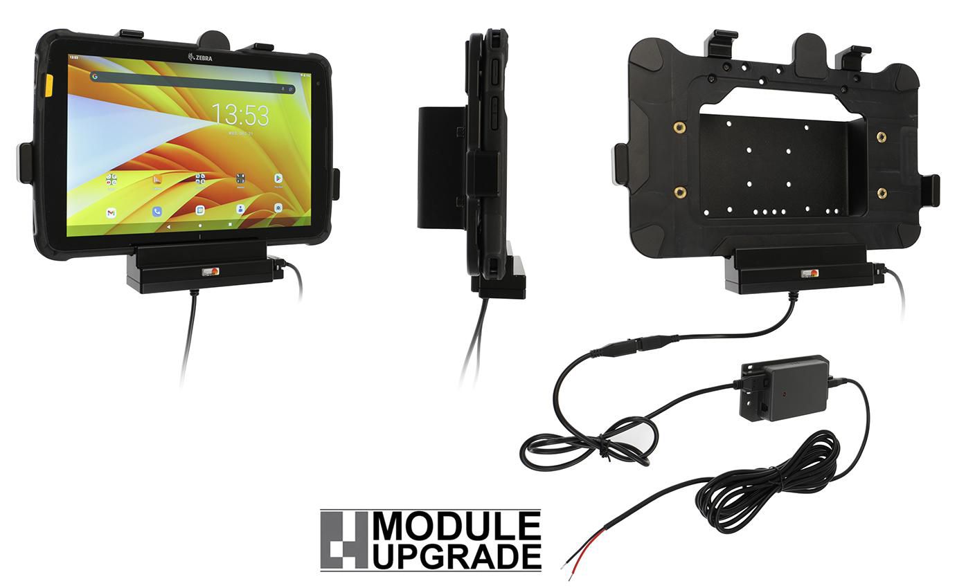 Brodit Fahrzeug-Dock für Zebra ET45 10", ET40 10" – Eingebautes Ladegerät, VESA 75×75 – Schwarz