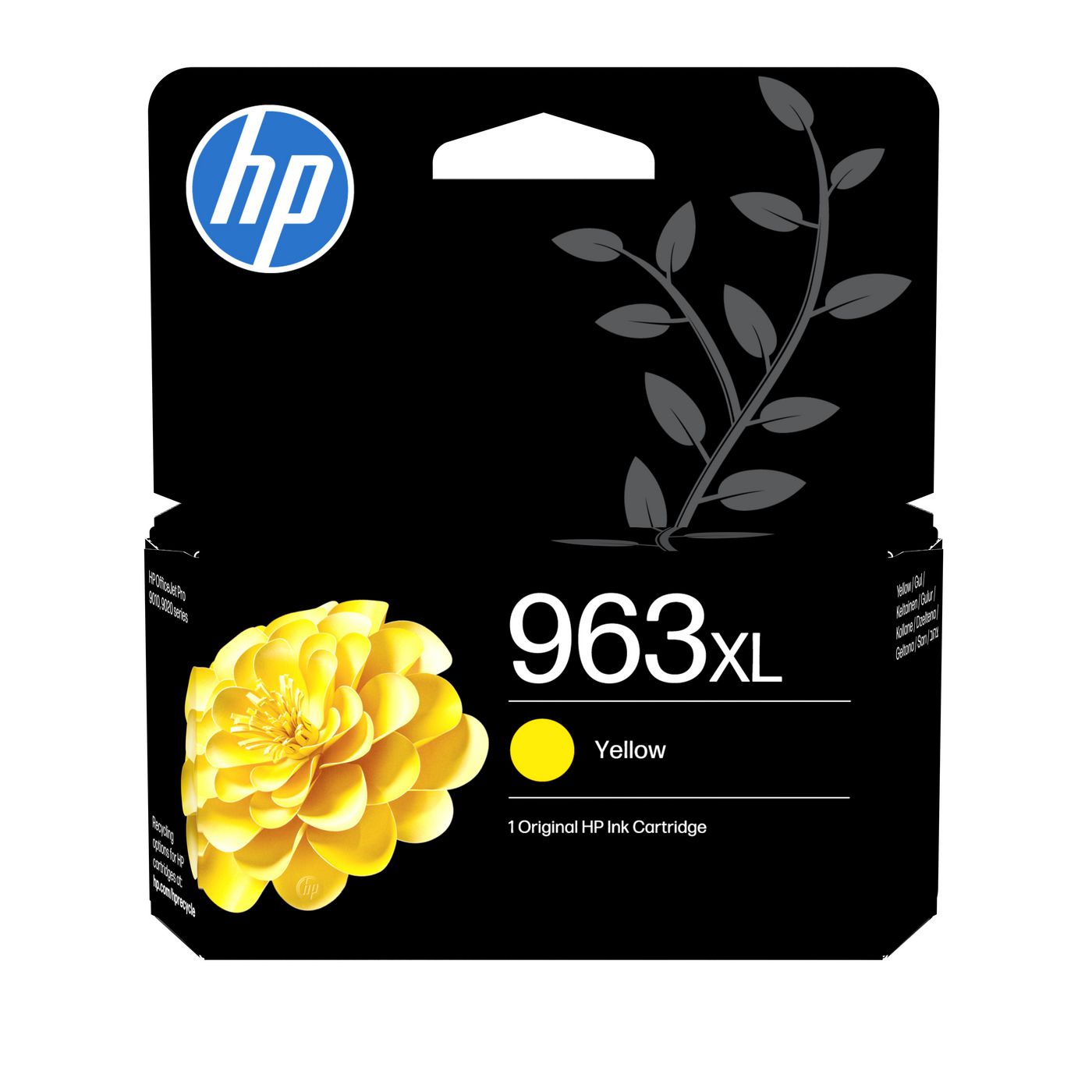 HP 963XL Gelb Tintenpatrone (Original) – 1'600 Seiten – für HP OfficeJet Pro 9010/9012/9014 … – 3JA29AE