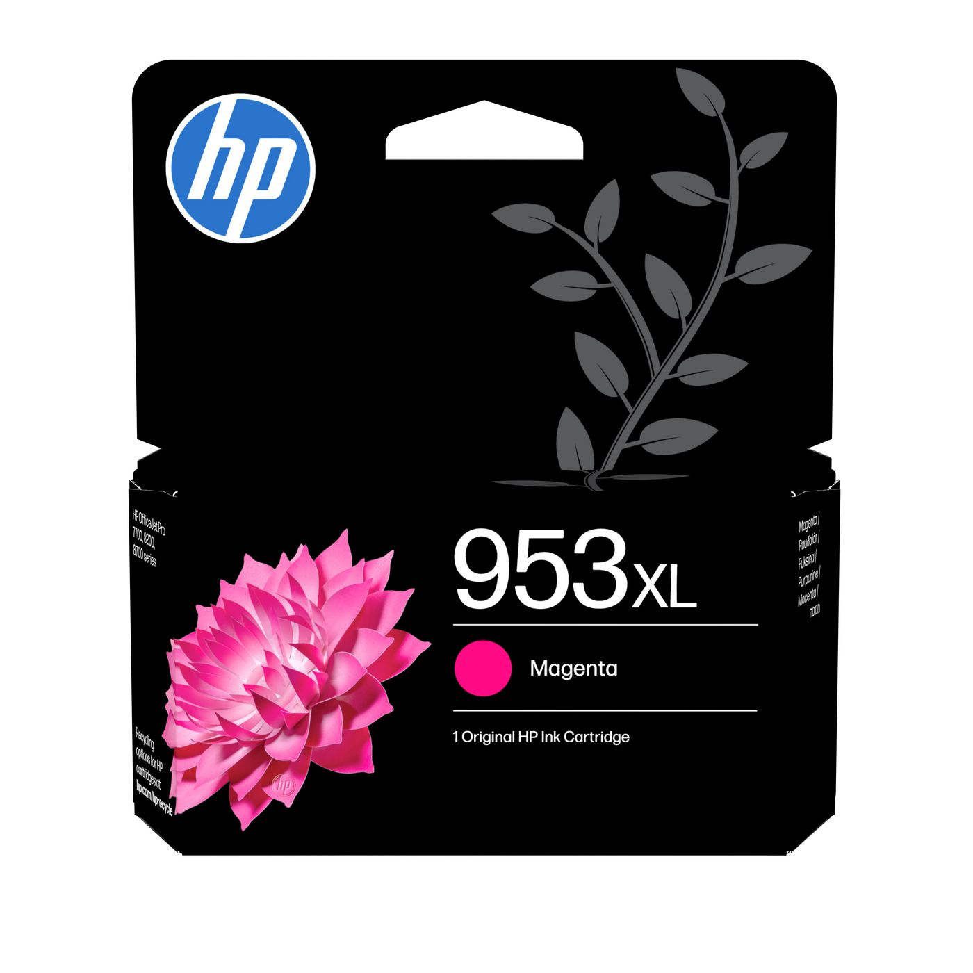 HP 953XL Magenta Tintenpatrone (Original) – 1'450 Seiten – für OfficeJet Pro 7720/7730/7740, 8210, 8720/8730