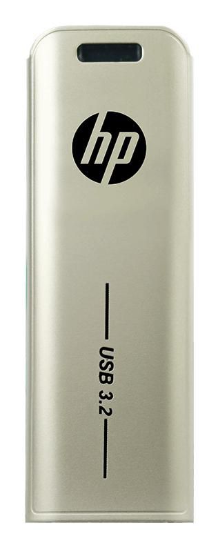 HP X796W USB-Stick 256 GB – USB-A 3.2 Gen 1, 75 MB/s Lesen, Schlüsselanhänger, Silber