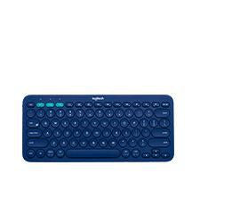 Logitech K380 Multi-Device – Tastatur – Mini – Bluetooth – AZERTY (FR) – ohne Ziffernblock – Weiss