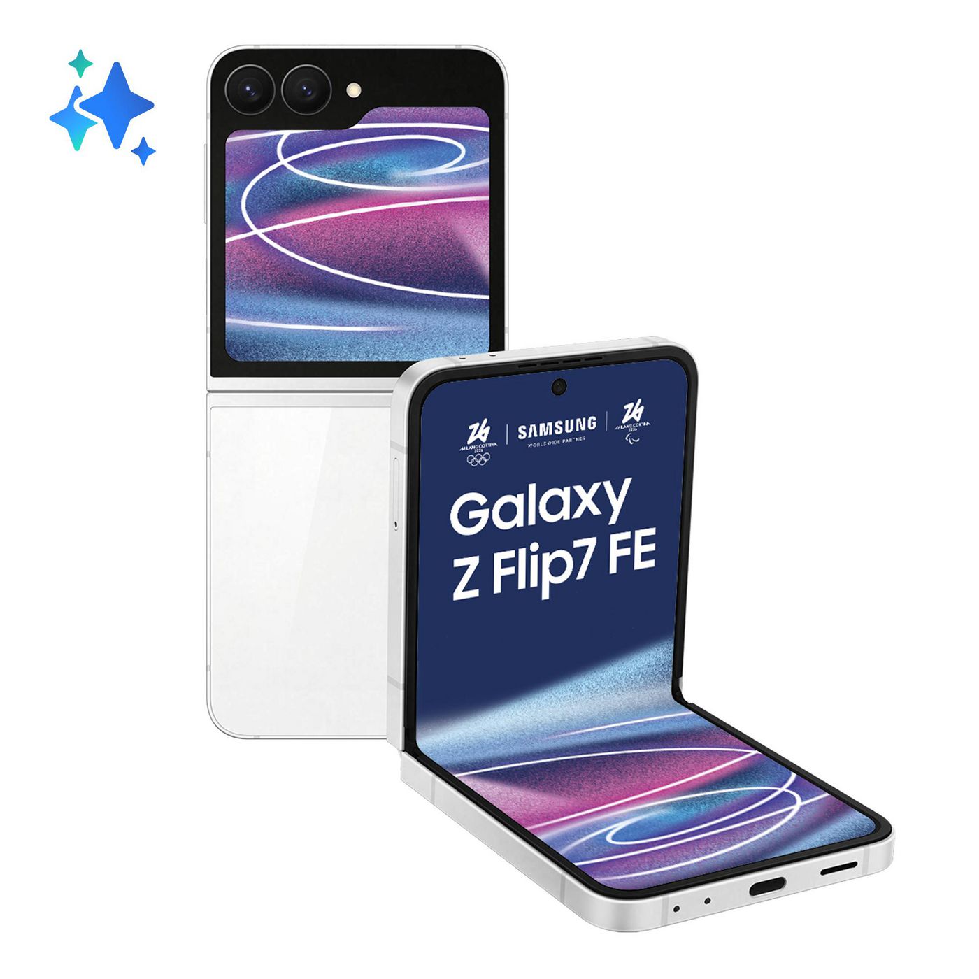 Samsung Galaxy Z Flip7 FE – 6,7" – 128 GB – Weiss