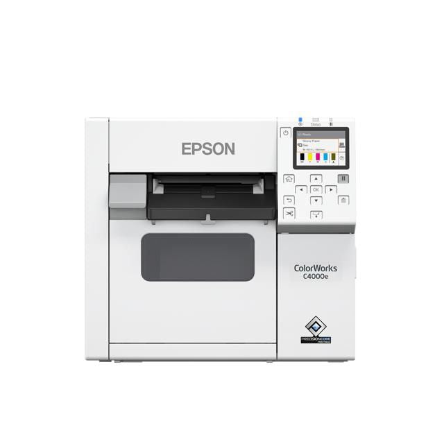 Epson CW-C4000e – Farb-Etikettendrucker (Tintenstrahl), 108 mm, 1'200×1200 dpi, 102 mm/s, USB