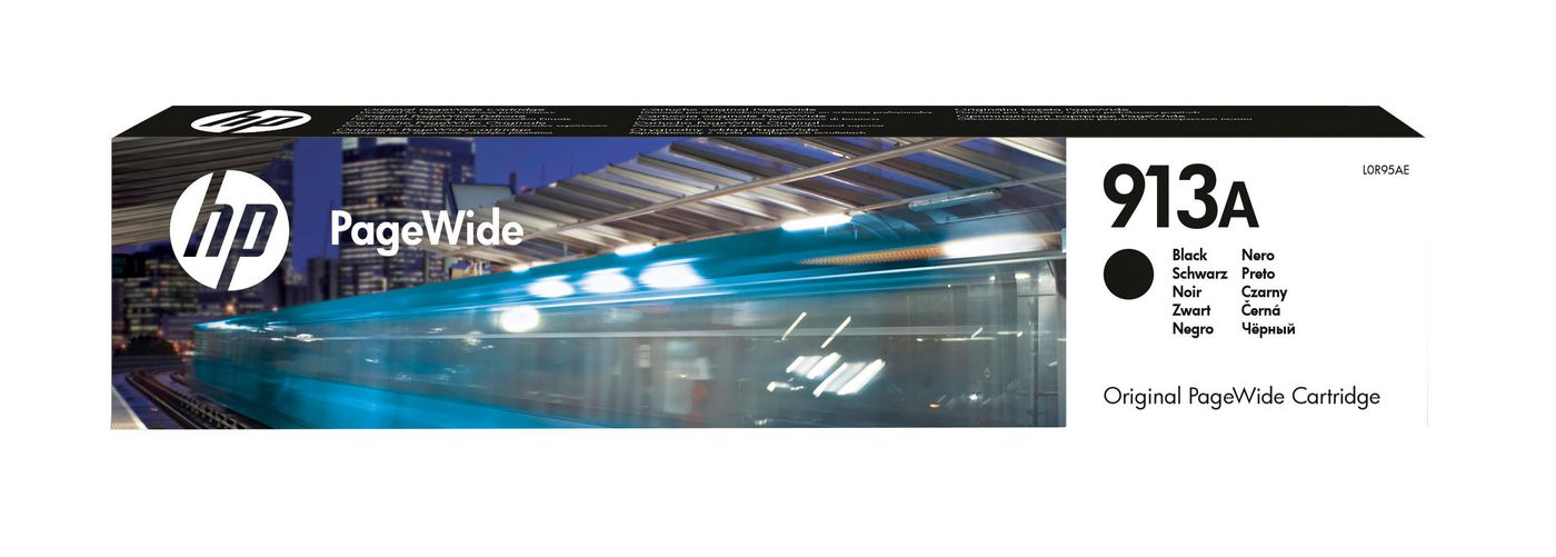 HP 913A Schwarz Tintenpatrone (Original) – 3'500 Seiten – für HP PageWide 352/377/P55250, PageWide Pro 452/477