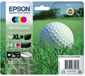 Epson T3479 Tintenpatronen-Multipack, Schwarz/Cyan/Magenta/Gelb (Original)