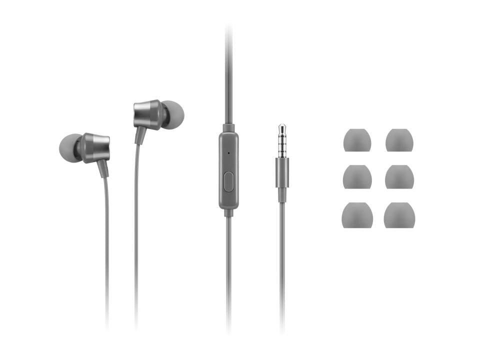 Lenovo 110 In-Ear Kopfhörer – Kabel, Graphit