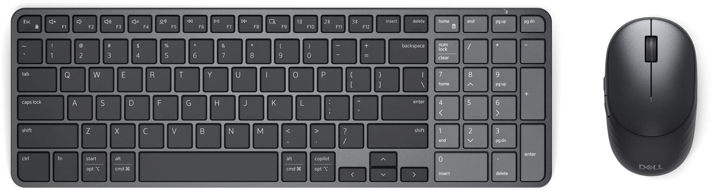 DELL Pro 7 – Tastatur-Maus-Set – Kabellos, Wiederaufladbar – QWERTZ (DE)
