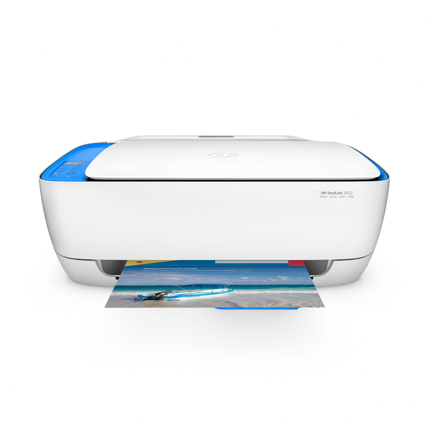 HP DeskJet 3632 – Farbtintenstrahl-Multifunktionsdrucker, A4, 3-in-1, WLAN, AirPrint