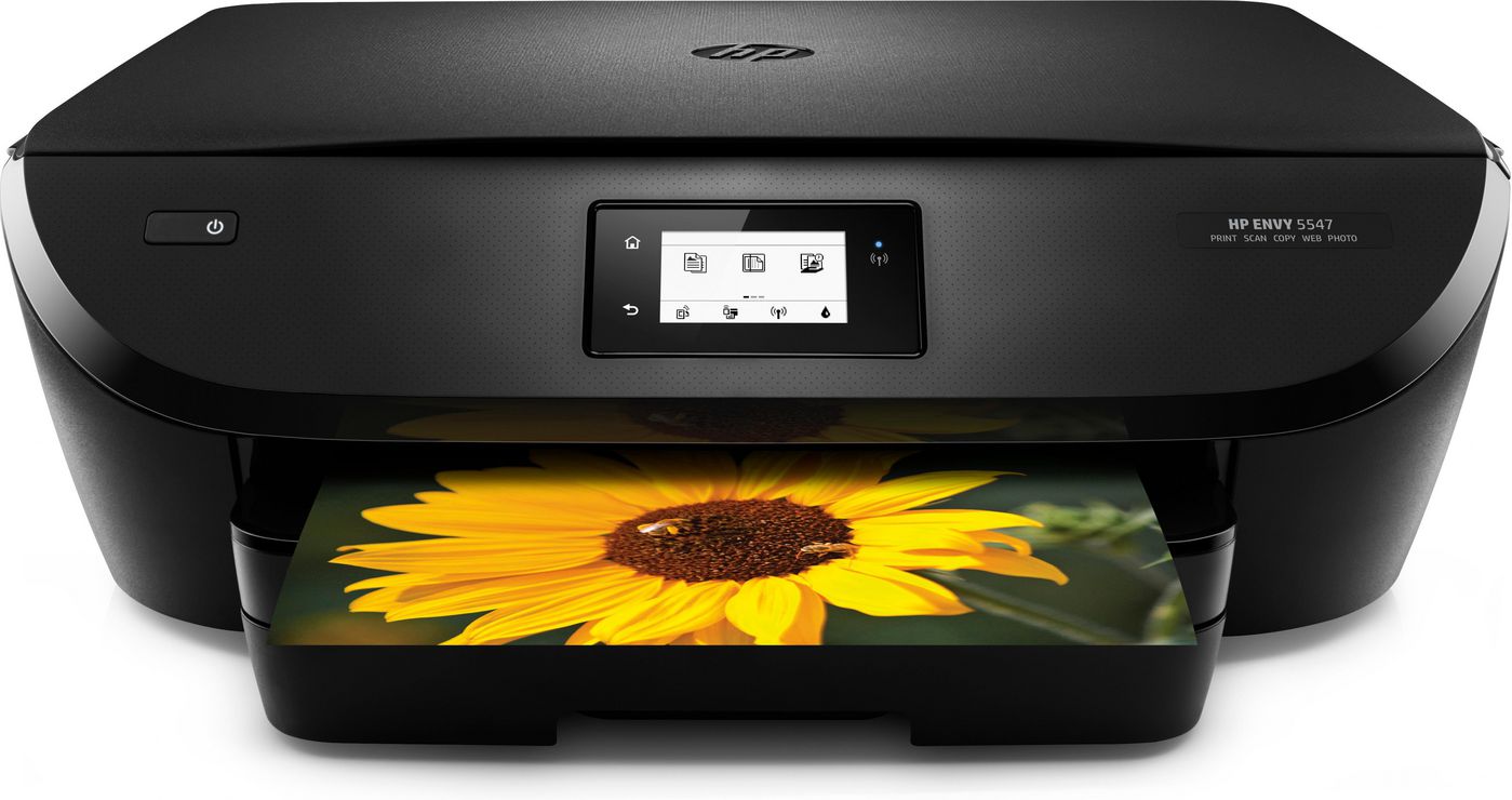 HP ENVY 5547 – Farbtintenstrahl-Multifunktionsdrucker, A4, 3-in-1, Duplex, ADF, WLAN, Touchscreen