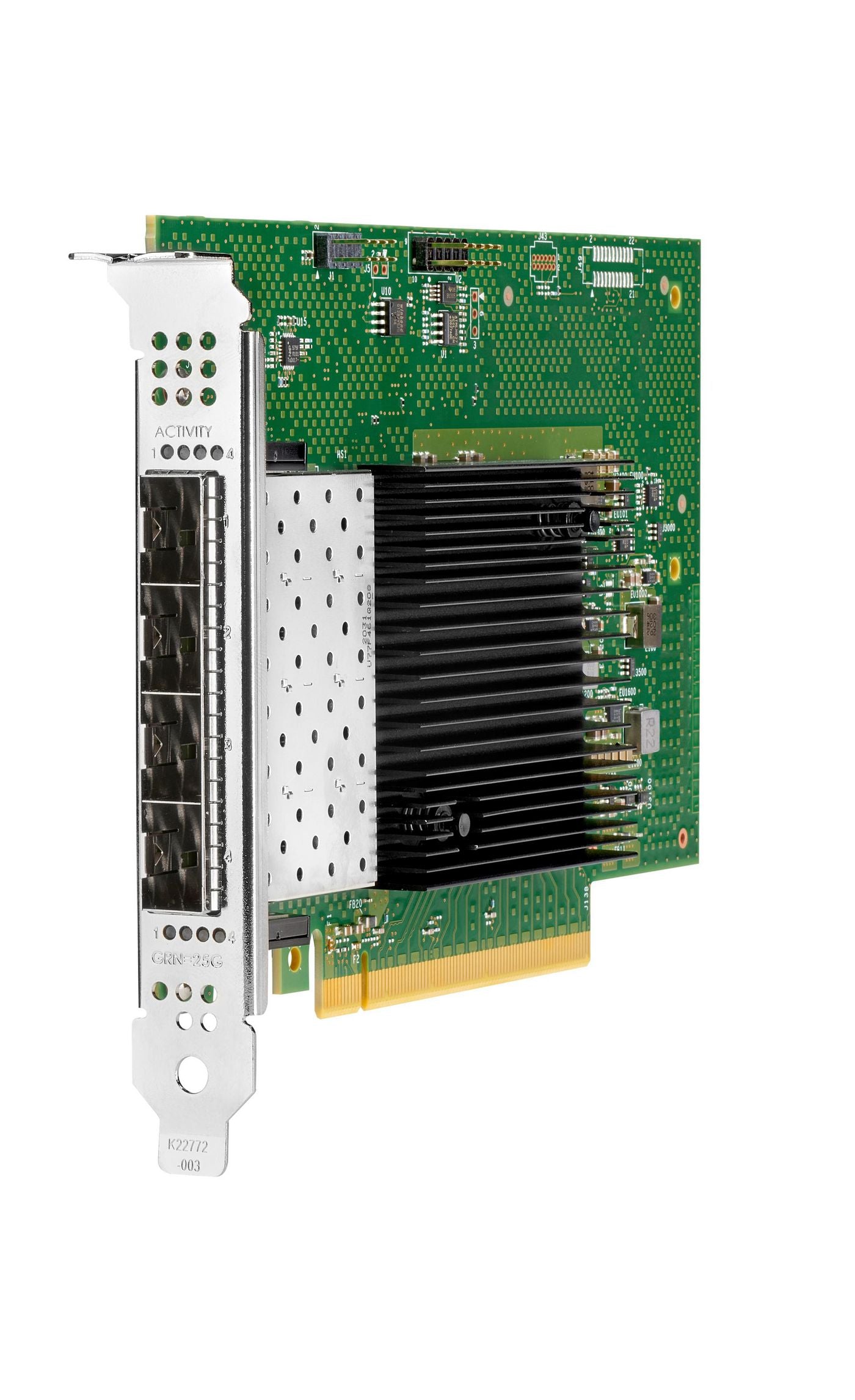 HPE Intel E810-XXVDA4 10/25G-Karte – PCIe 4.0, 4× SFP28, für Server