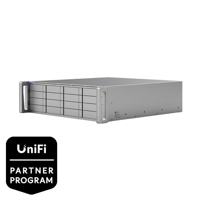 Ubiquiti 16-Bay Rack 3U NAS – 2×25GbE SFP28, 10GbE RJ45, für 2,5"/3,5" HDD/SSD, SATA