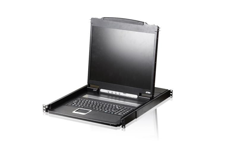 ATEN CL1000N – 19" Rack-LCD-Konsole – 1280 × 1024, 1-Port KVM, USB/PS/2, VGA – 1U