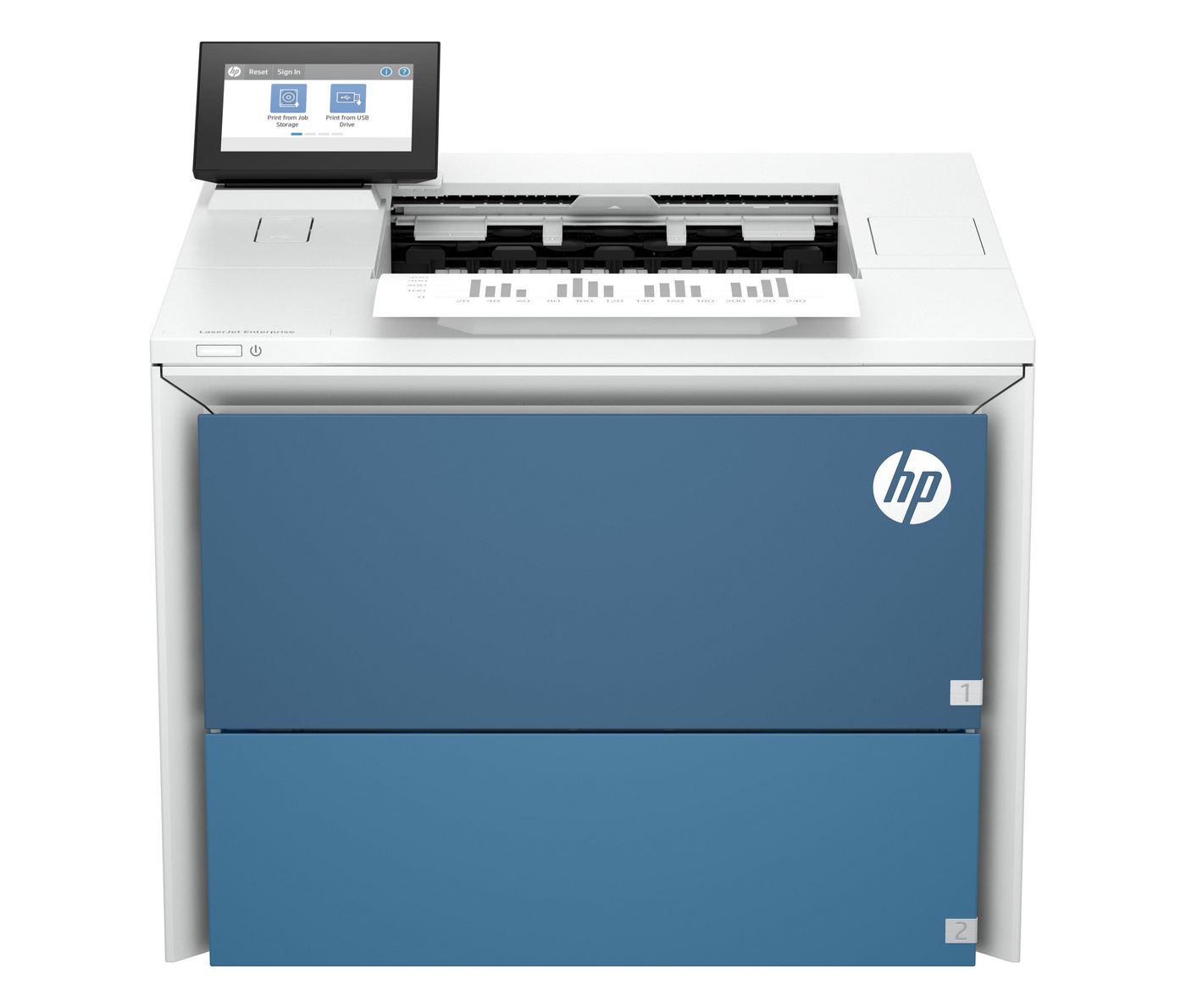 HP LaserJet Enterprise 6501dn – Schwarz-Weiss, A4, Duplex, LAN, USB, 55 Seiten pro Minute, AirPrint, Mopria