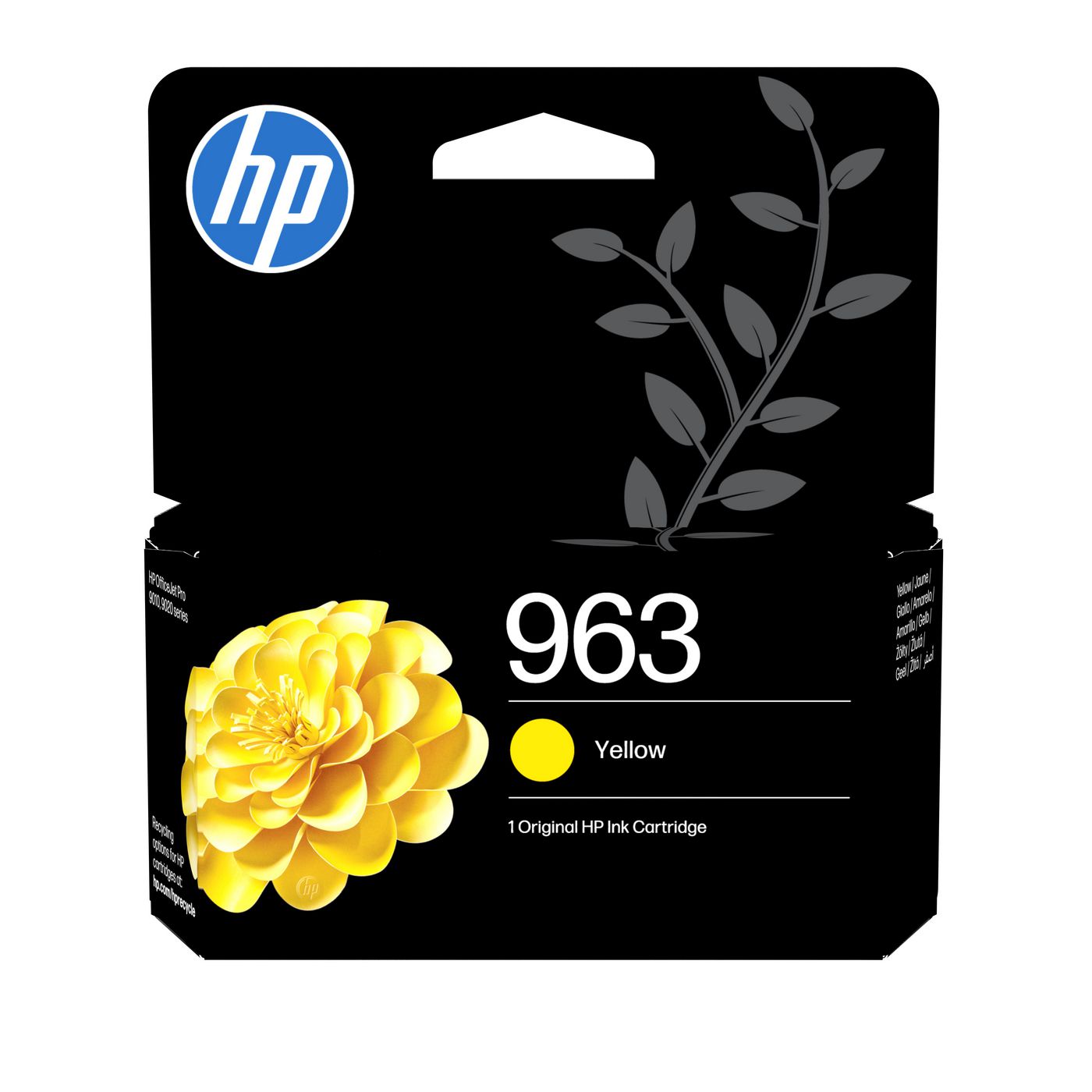 HP 963 Gelb Tintenpatrone (Original) – 700 Seiten – für HP OfficeJet Pro 9010/9012/9014 … – 3JA25AE