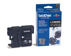 Brother LC980BK Schwarz Tintenpatrone (Original) – für DCP163C/165C/375C, MFC-250C/290C