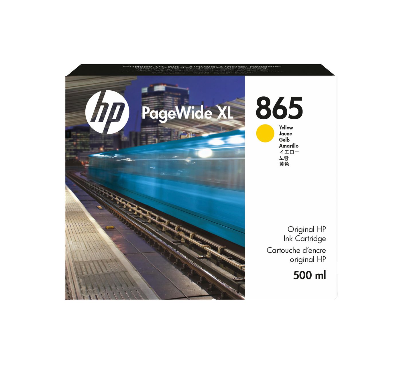 HP 865 Gelb Tintenpatrone (Original) – 500 ml – für HP 865 – 3ED84A