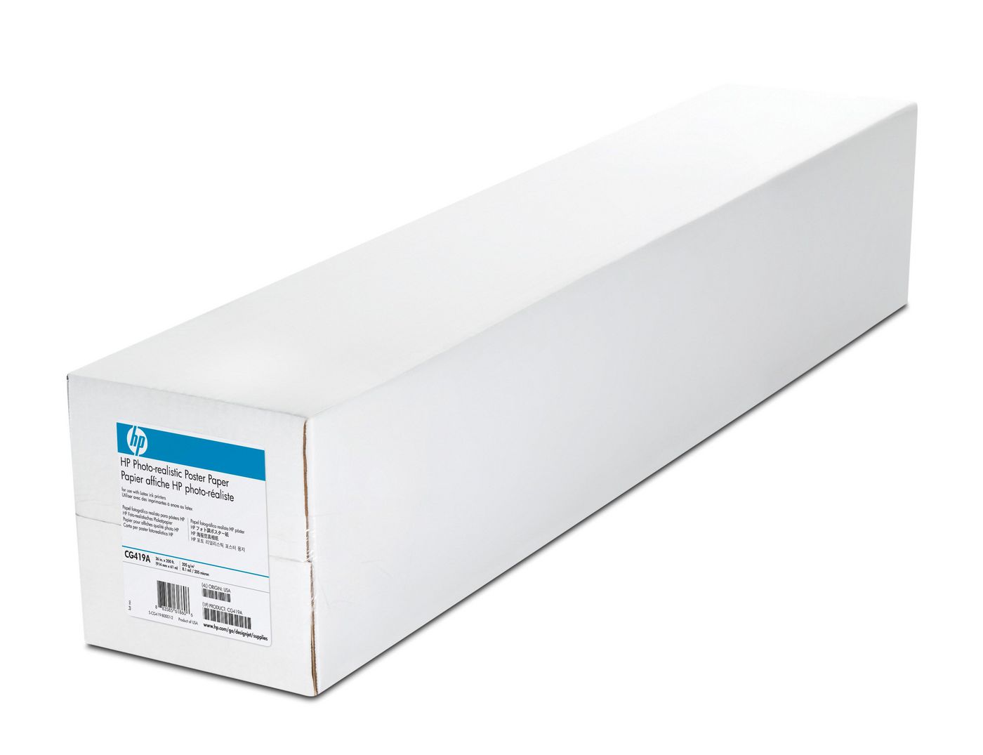 HP Fotopapier seidenmatt – 914 mm × 61 m – 205 g/m² – Kern 3″