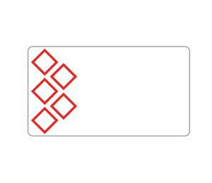 Brother LTZ12075F5PI – Etiketten (Rolle) 110 × 75 mm – weiss, rot – 270 Etiketten/Rolle