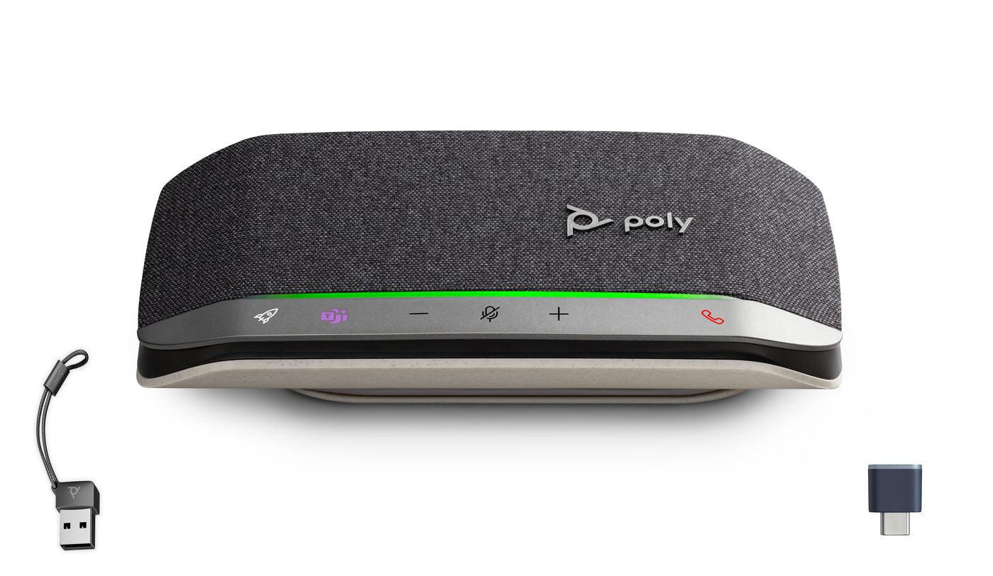 HP Poly Poly Sync 20+M Freisprecheinrichtung – USB‑A/USB‑C, Bluetooth 5.1 – mit Dongle – Schwarz