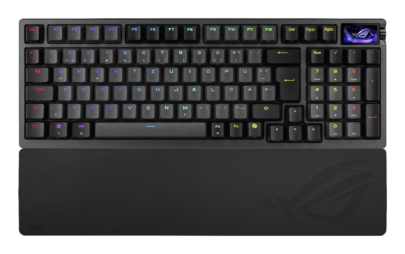 ASUS ROG Azoth 96 HE – Gaming-Tastatur 96% – Mechanisch – Bluetooth & 2,4 GHz (Empfänger) – USB-C – QWERTZ