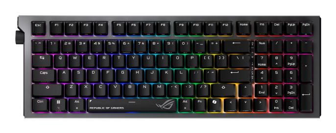 ASUS ROG Strix Morph 96 – Gaming-Tastatur 96% – Mechanisch, RGB – Bluetooth & 2,4 GHz (USB-A Empfänger)