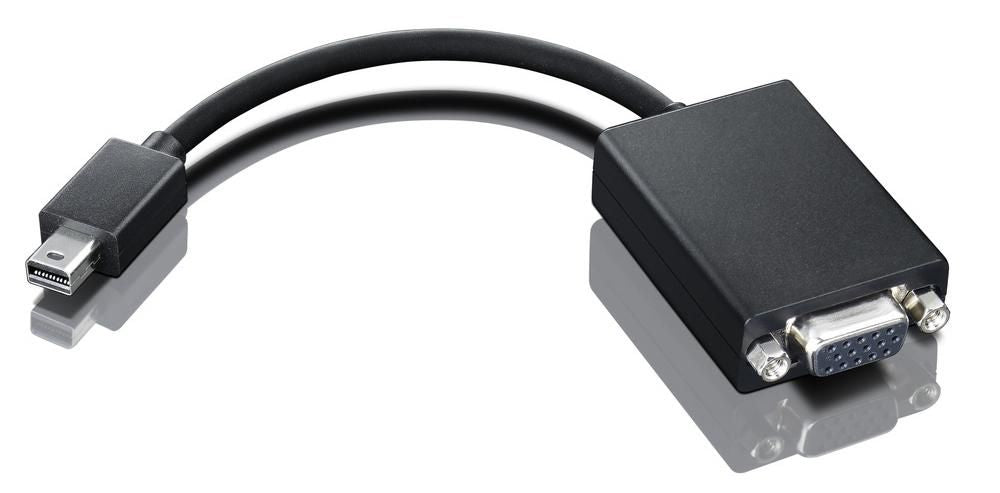 Lenovo 0A36536 Adapter Mini DisplayPort zu VGA (D-Sub) – 0,2 m – Schwarz