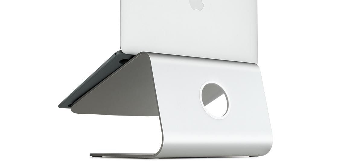 Rain Design mStand Laptop-Ständer – bis 15", Aluminium, rutschfeste Oberfläche – Silber