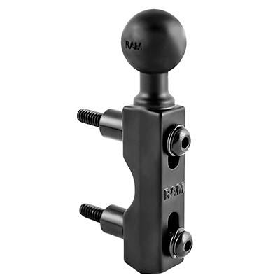 RAM Mounts RAM-B-309-1U – Lenkerhalterung, Aluminium/Gummi, Kugel Ø 2,54 cm, Schwarz